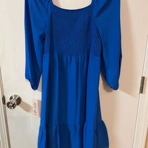 nanette lepore cobalt blue womens dress size 6 new with tags